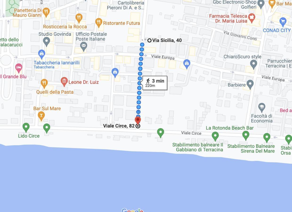 דירות טרצ'ינה Casa Del Sole, In Via Sicilia Vicino Al Mare מראה חיצוני תמונה